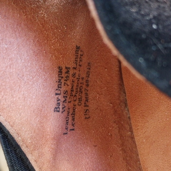 Kenneth Cole X Gentle Soles Bay Unique Leather Ballet Flats 7.5 Black Suede - Picture 7 of 11